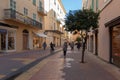 Street view of Menton, France